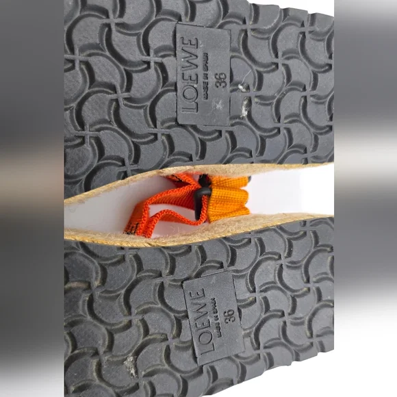 Loewe Colorblock Strappy Platform Espadrilles Sandals